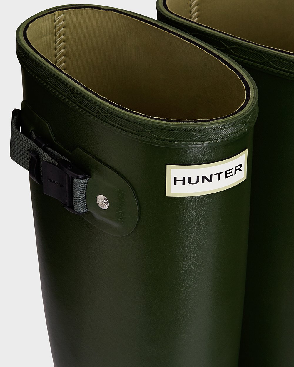 Womens Hunter Tall Rain Boots Green - Norris Field Neoprene Lined - 9837402-HA